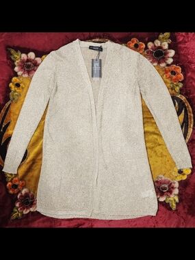 Lioness Golden Chainmail Knit Cardigan